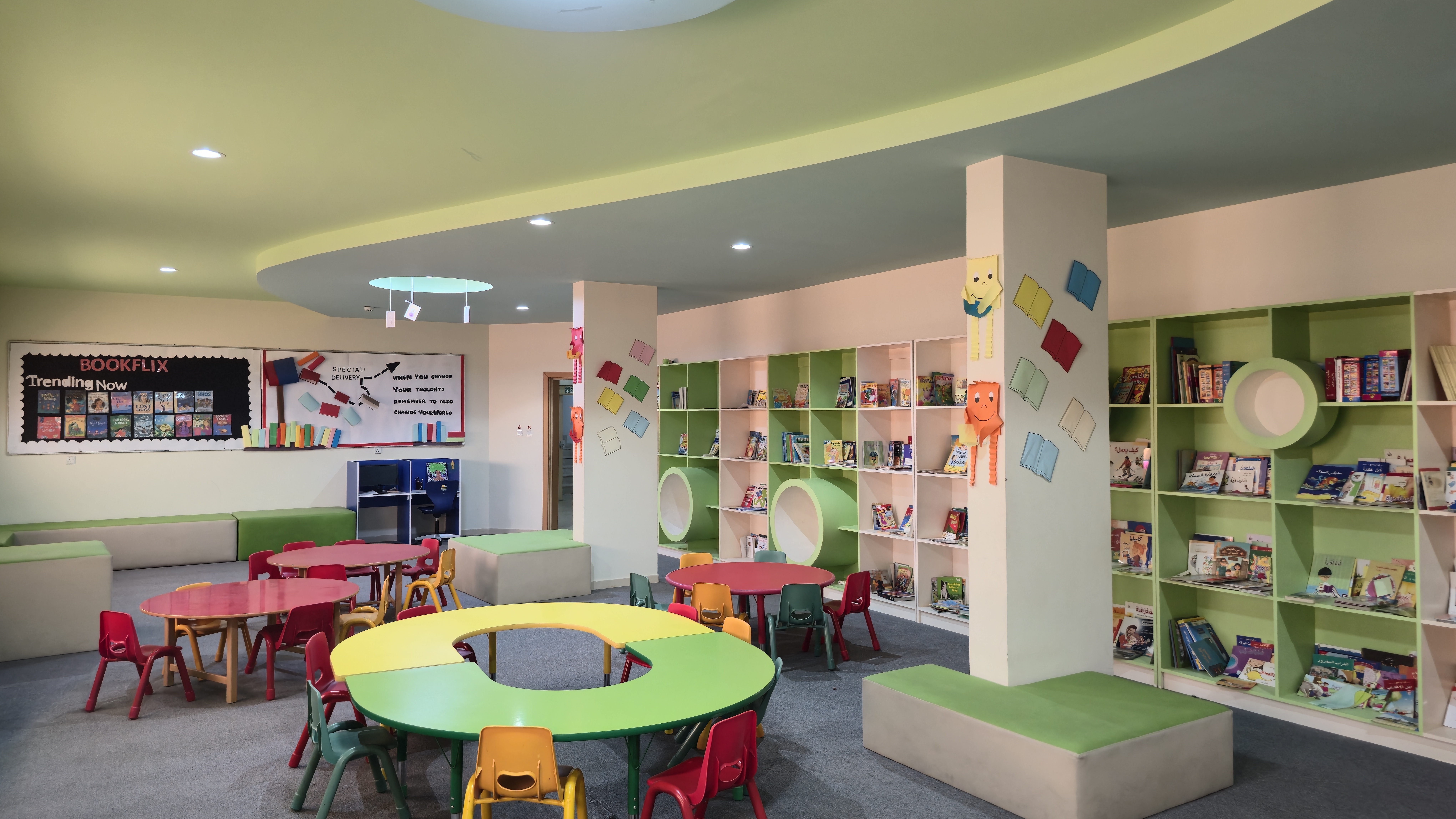 SAIS Library — colourful reading hub