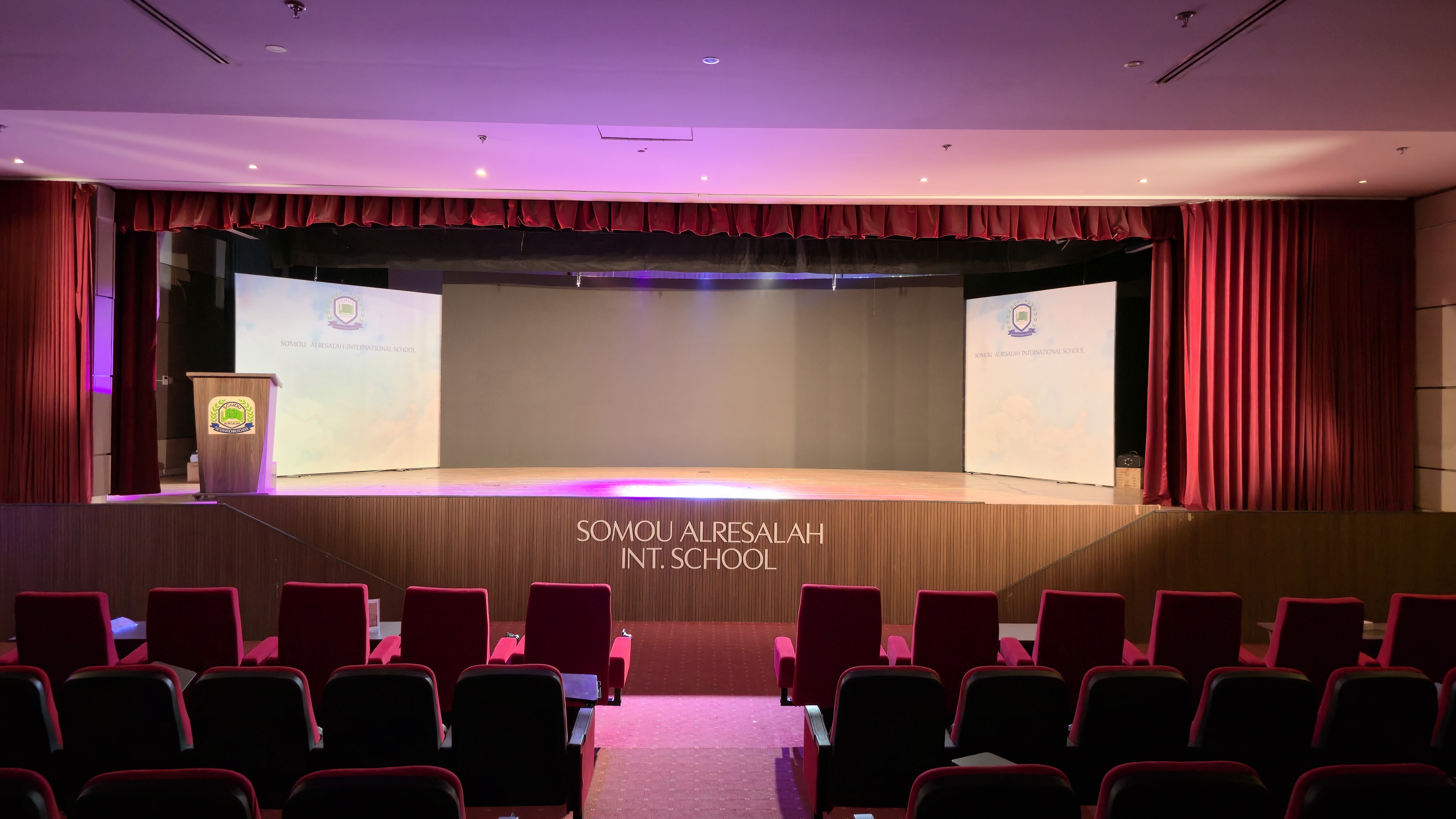 SAIS Auditorium — full stage view