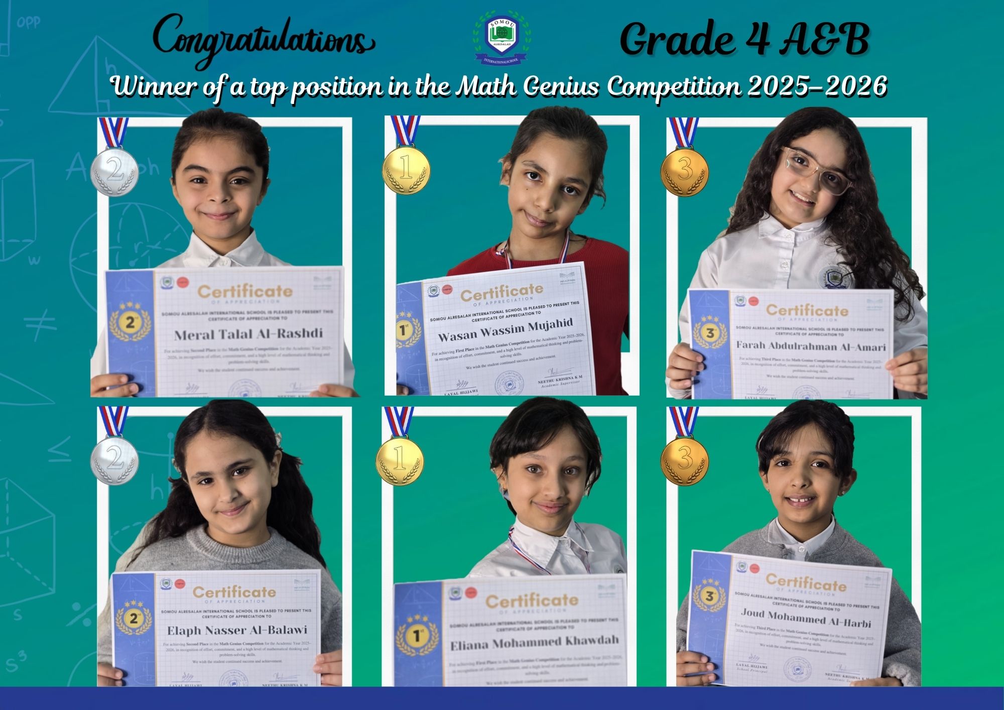 Math competition winner