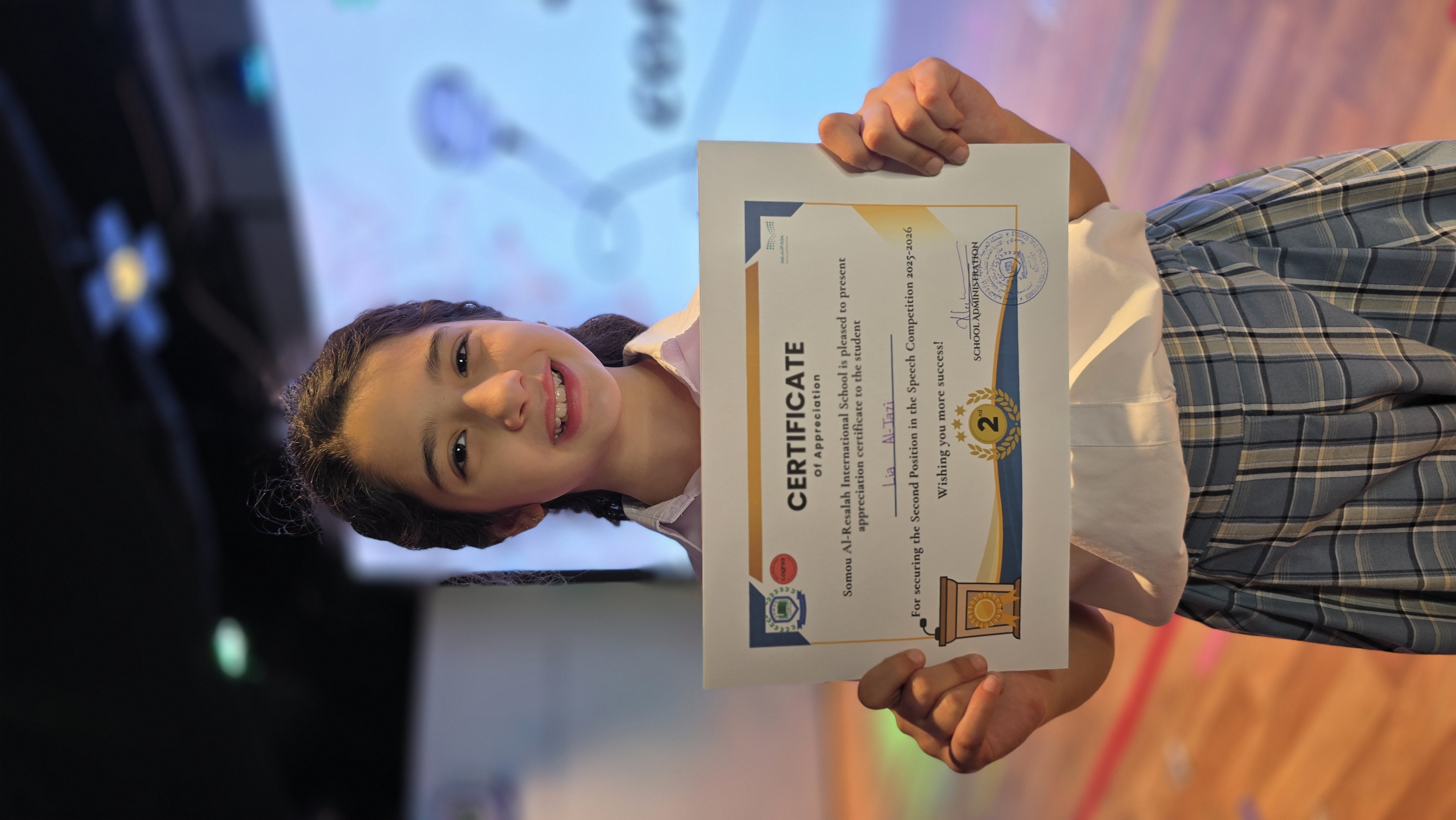 Speech competition winner