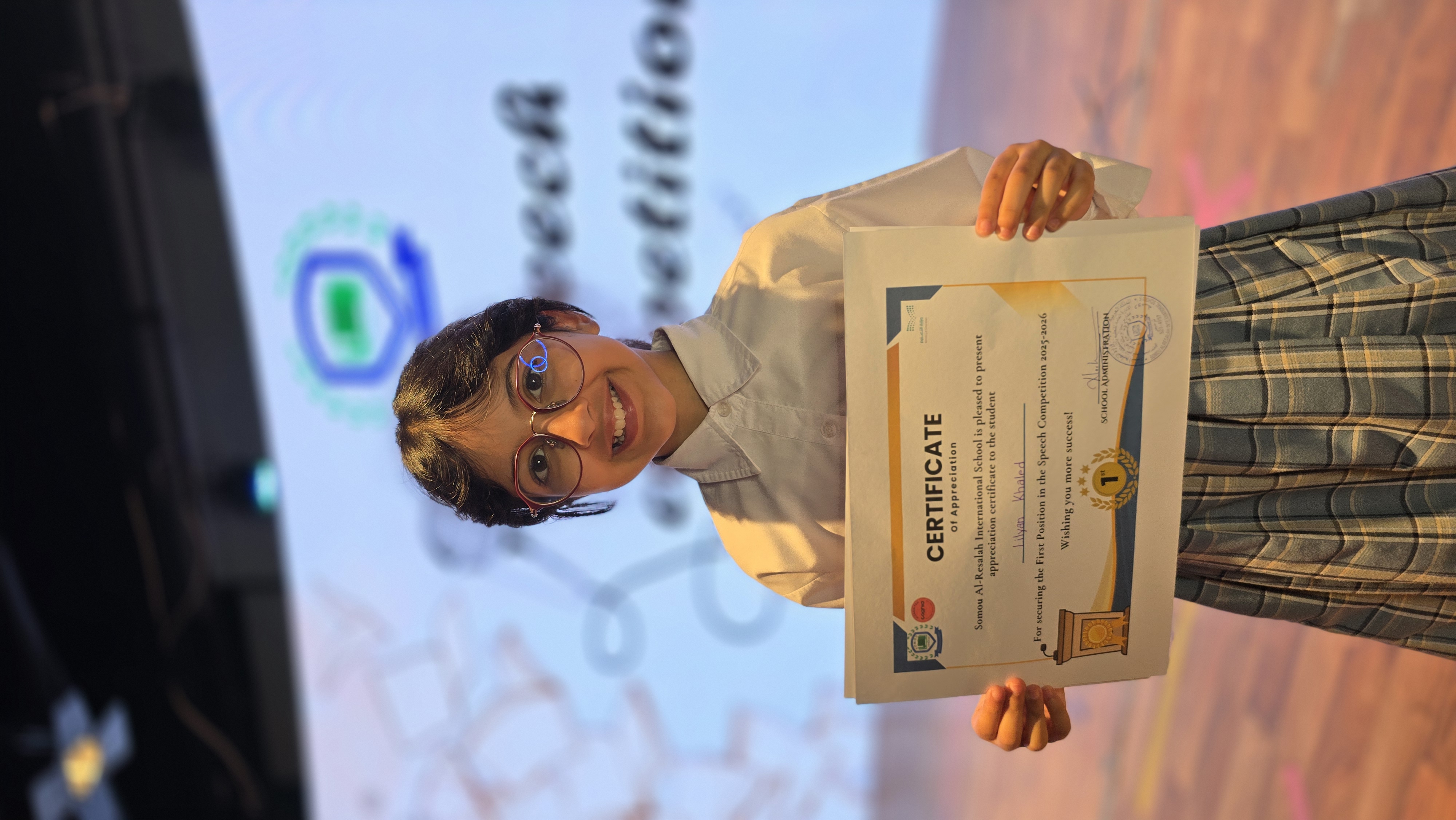 Speech competition winner